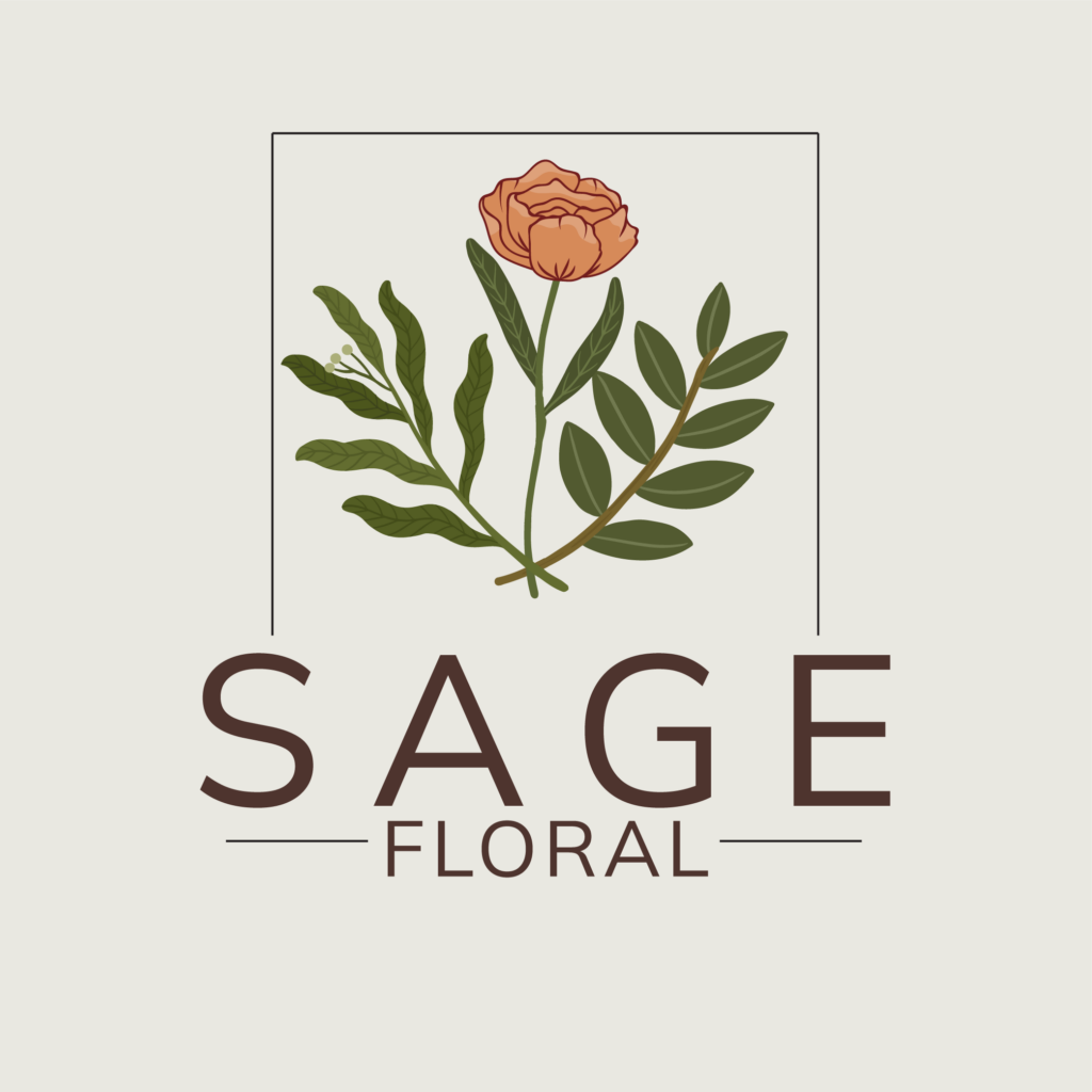 Sage Floral Logo