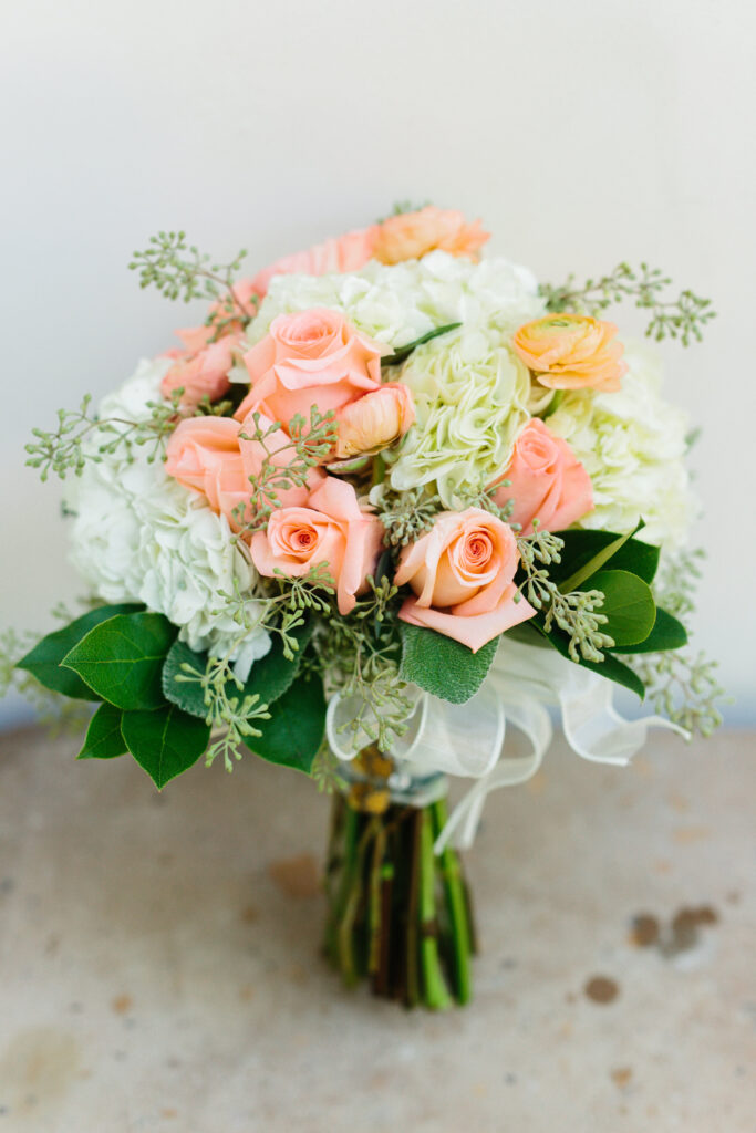 Pink and white flowers