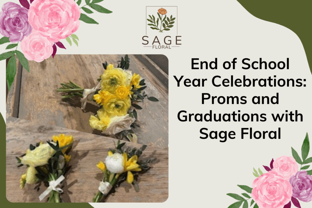End of School Year Celebrations: Proms and Graduations with Sage Floral