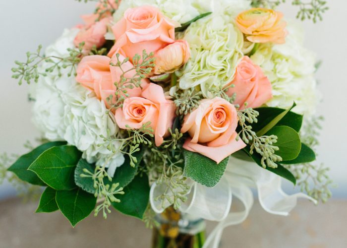Pink and white flowers